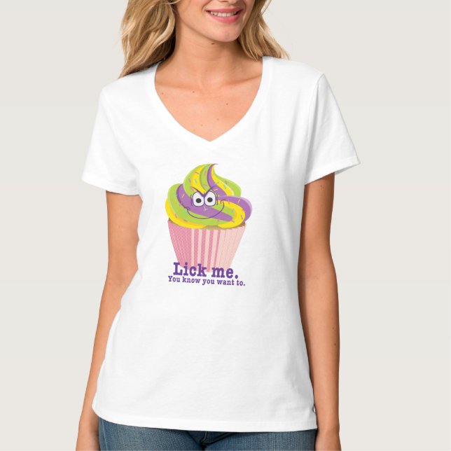 Mischievent Sly Innuendo Cupcoa Slickar mig T-shirt (Framsida)