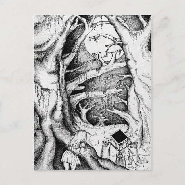 Mischievious Tidings Vykort (Framsida)