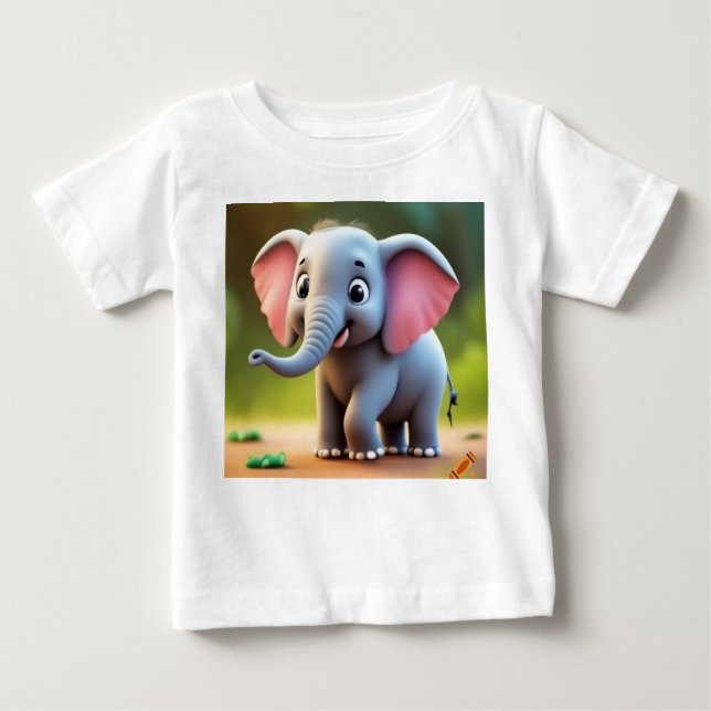 "Mischievous Elephants Antics" T Shirt (Framsida)