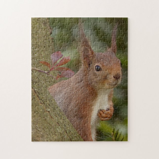 Mischievous Red Squirrel Pussel (Vertikal)