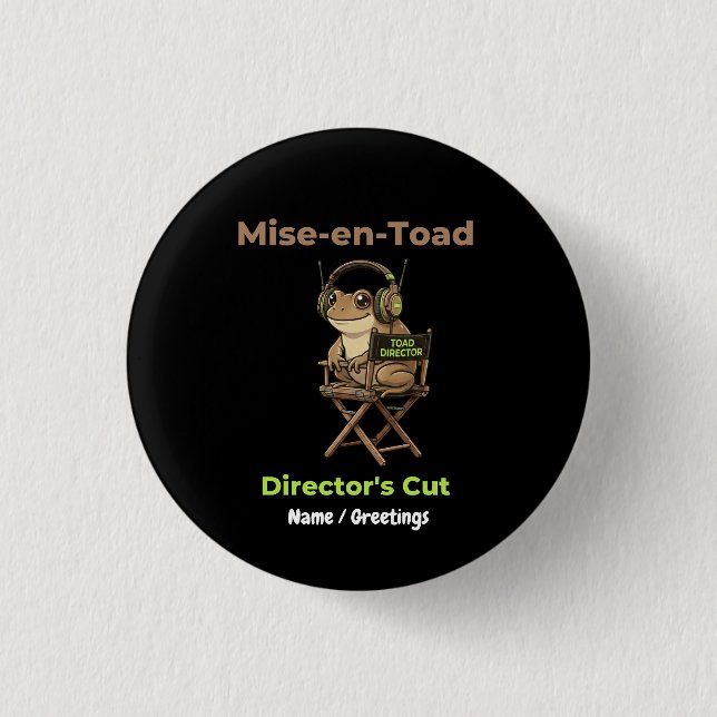 Mise-en-Toad Director's Cut Cinema Pun Toad Konst Knapp (Framsida)