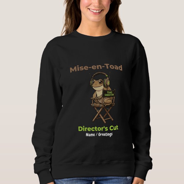 Mise-en-Toad Director's Cut Cinema Pun Toad Konst T Shirt (Framsida)