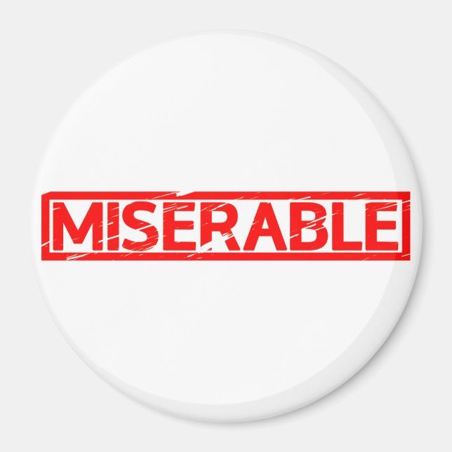 Miserable Frimärke Magnet (Framsidan)