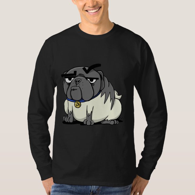 Miserable Mister Max Pug Classic T-Shirt 876 (Framsida)