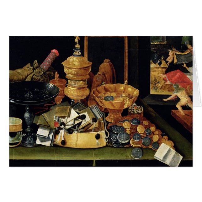 Miser'sens skatt hälsningskort (Framsidan Horizontal)