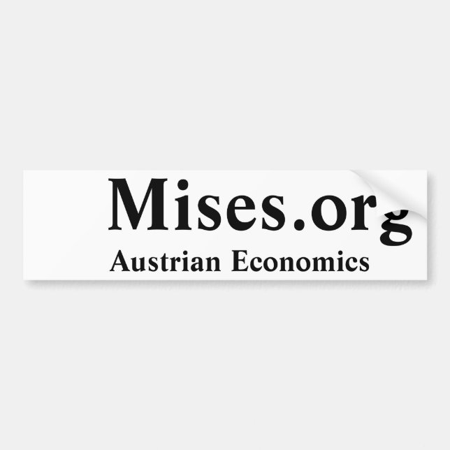 Mises.org, Austrian Economics Bildekal (Framsidan)