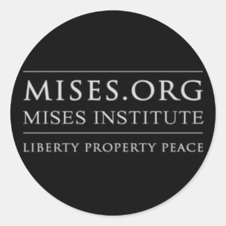 Mises.org Sticker Runt Klistermärke