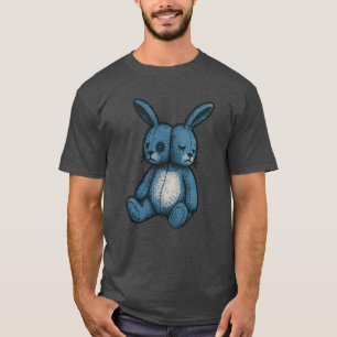 Misfit Blå Plyschkanin T-Shirt