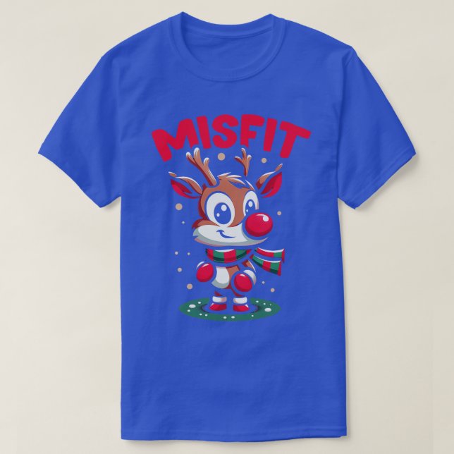Misfit Rudolph Rudolph the RedNged T Shirt (Design framsida)