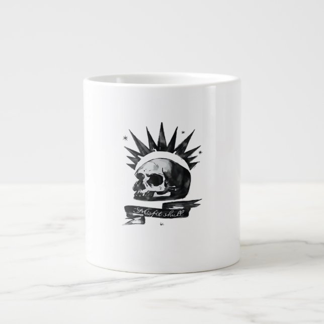 Misfit Skull Creative Character Art Style  Jumbo Mugg (Framsidan)