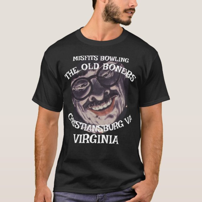 MISFITS BOWLING GAMLA KVARLEVOR CHRISTIANSBURG VIR T SHIRT (Framsida)