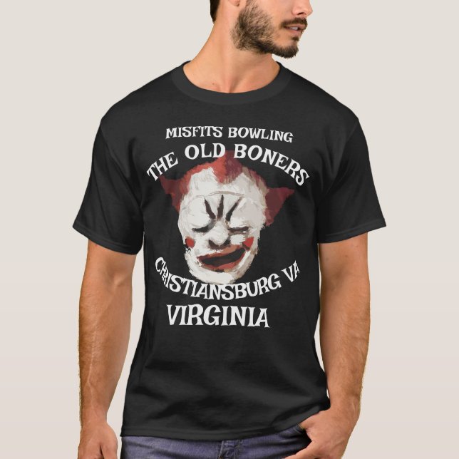 MISFITS BOWLING GAMLA KVARNBOLL CHRISTIANSBURG VIR T SHIRT (Framsida)