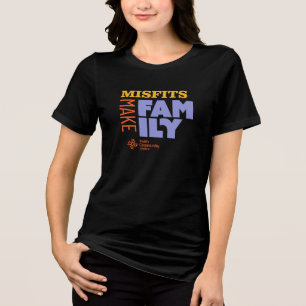 Misfits gör familj mörk t-shirt
