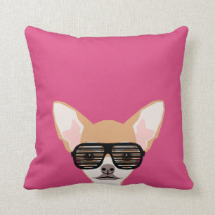 Misha - Chihuahua med avaiatorer, hipsterglas Kudde