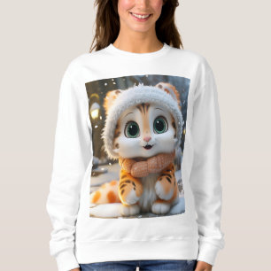 Misha - en fluffy snö leopard t shirt