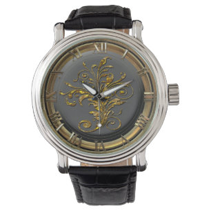 Mishka Vintage Blommigt Armbandsur