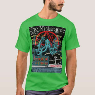 Miskatonic our Cthulhu Drummer Sten Concert Horror T Shirt