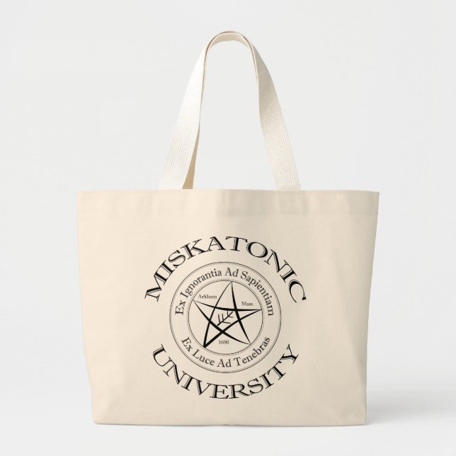 Miskatonic Universiteten Bag Jumbo Tygkasse (Framsidan)