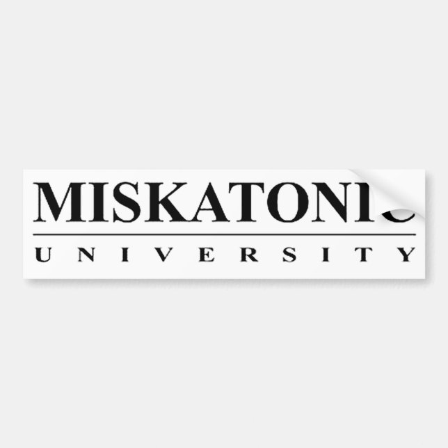 Miskatonic universiteten bildekal (Framsidan)