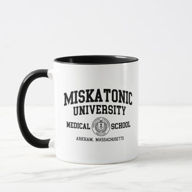 Miskatonic Universiteten Black Print Mugg (Vänster)