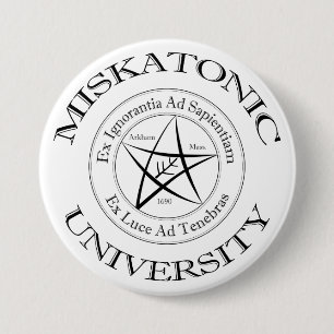 Miskatonic Universiteten Button Knapp