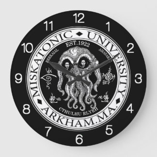 Miskatonic Universiteten CTHULHU HP LOVECRAFT CLOC Stor Klocka