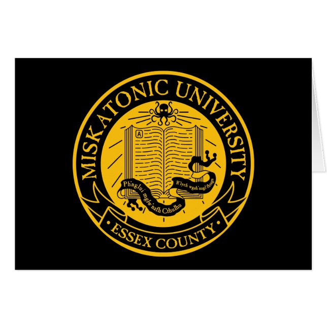 Miskatonic universiteten hälsningskort (Framsidan Horizontal)