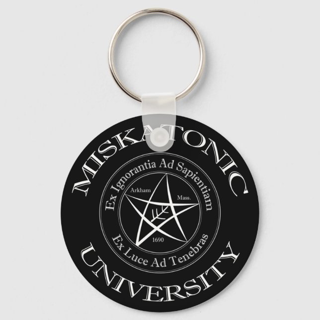Miskatonic Universiteten Keychain Nyckelring (Framsida)