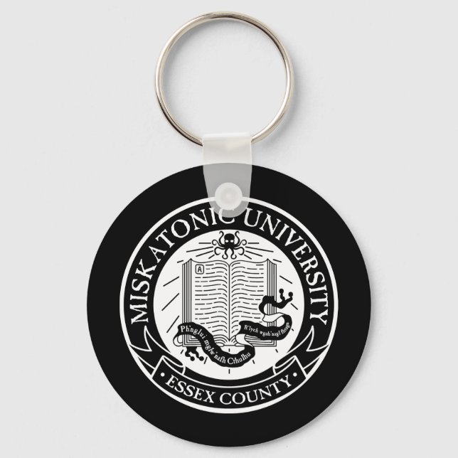 Miskatonic Universiteten Keychain Nyckelring (Framsida)