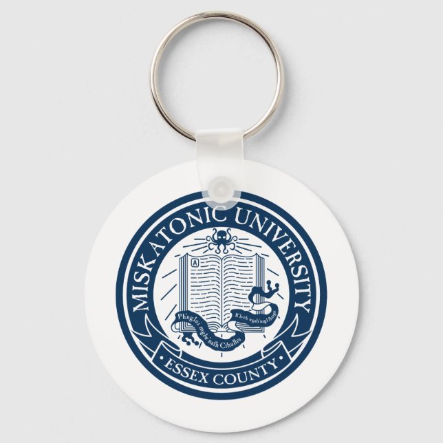 Miskatonic Universiteten Keychain Nyckelring (Framsida)