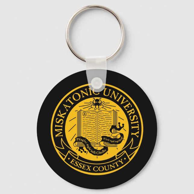Miskatonic Universiteten Keychain Nyckelring (Framsida)