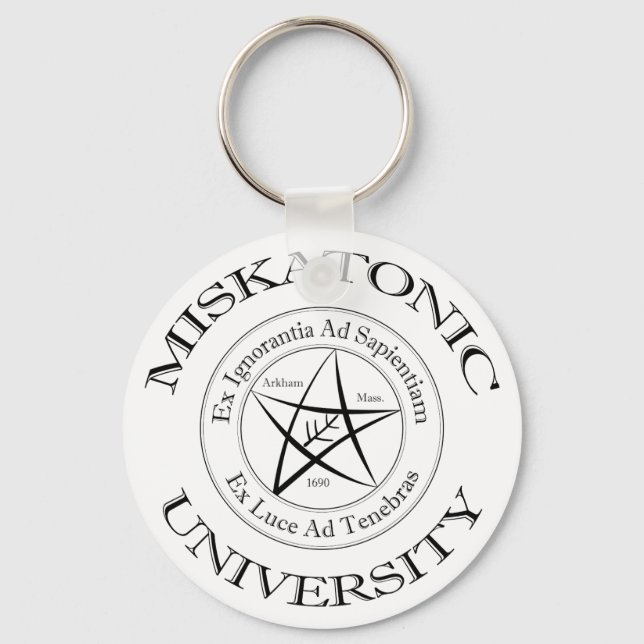 Miskatonic Universiteten Keychain Nyckelring (Framsida)