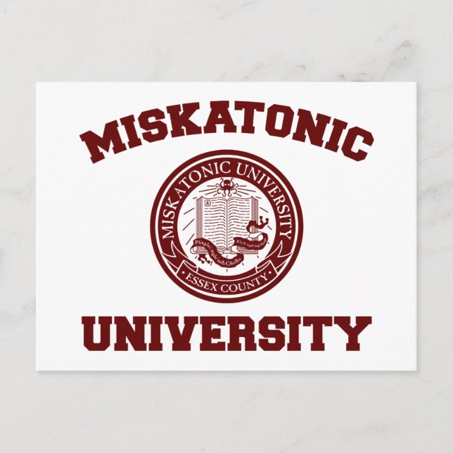 Miskatonic Universiteten Postcard Vykort (Framsida)