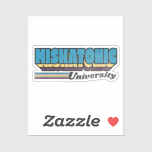 Miskatonic Universiteten Retro Label Klistermärken