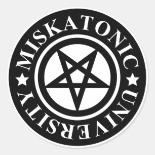 MISKATONIC-UNIVERSITETEN RUNT KLISTERMÄRKE