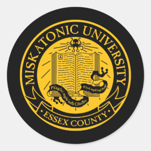 Miskatonic Universiteten Runt Klistermärke