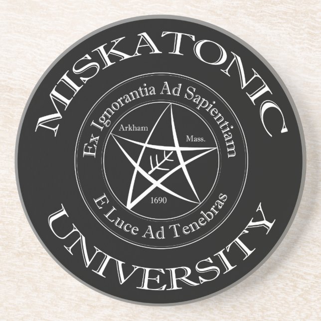 Miskatonic Universiteten Sandstone Underlägg (Framsidan)