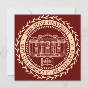 Miskatonic Universiteten Seal Inbjudningar