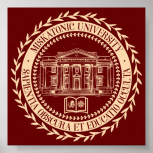 Miskatonic Universiteten Seal Poster