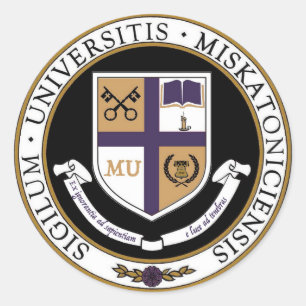 Miskatonic universitetenklistermärkear runt klistermärke
