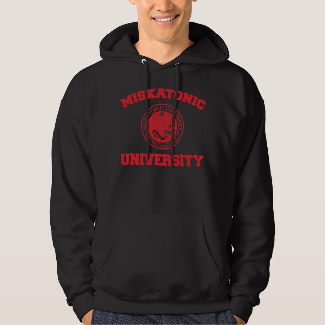Miskatonic universitetenT-tröja Sweatshirt Med Luva (Framsida)