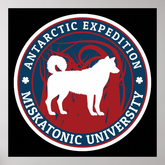 Miskatoniskt Universiteten-Antarktisexperiment Poster (Framsidan)