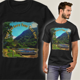 Mismaloya Boats vid floden 0350 T Shirt