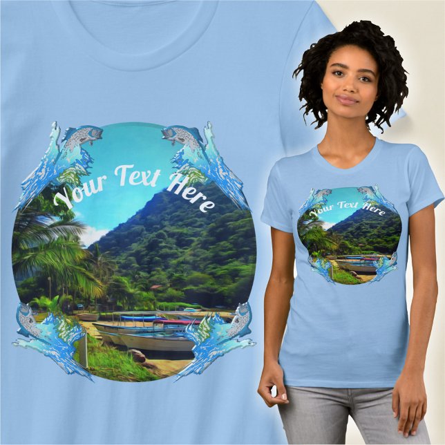 Mismaloya Boats vid floden 0350 T Shirt (Skapare uppladdad)