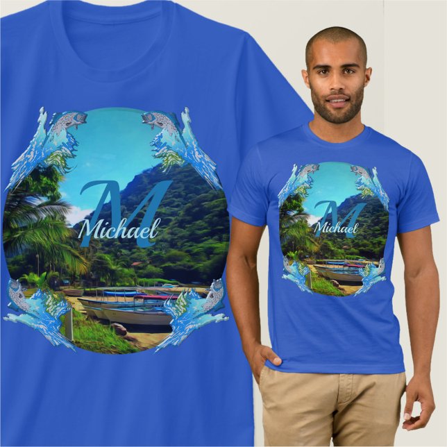 Mismaloya Boats vid floden 0350 T Shirt (Skapare uppladdad)