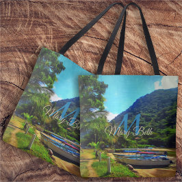 Mismaloya Boats vid floden 0350 Tygkasse