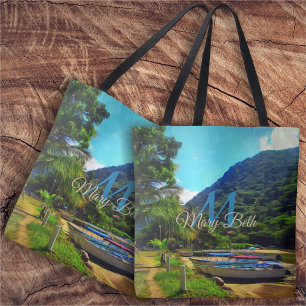Mismaloya Boats vid floden 0350 Tygkasse