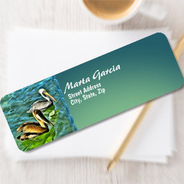 Mismaloya Pelicans 0329 Adress Returadress Etikett