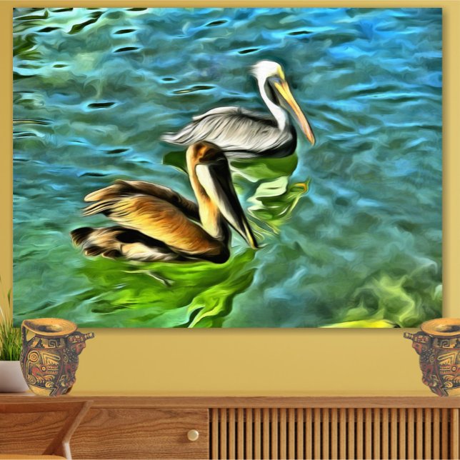 Mismaloya Pelicans 0329 Art Print Poster (Skapare uppladdad)