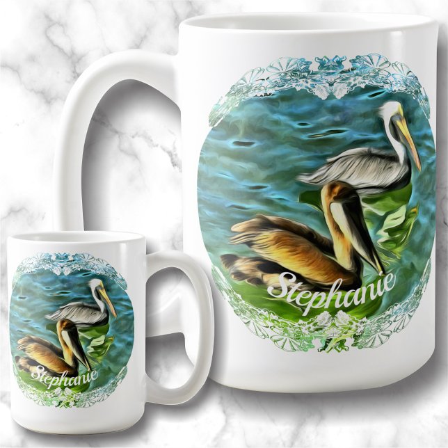 Mismaloya Pelicans 0329 Kaffemugg (Skapare uppladdad)